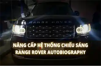 Nâng cấp bi Xled tâm Laze cho  đèn pha  Ranger Rover Auto Biography